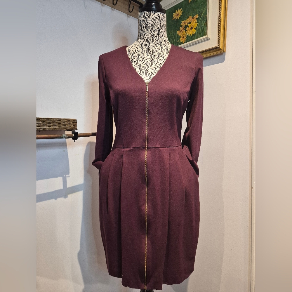 Dynamite Deep Purple Long Sleeve Dress